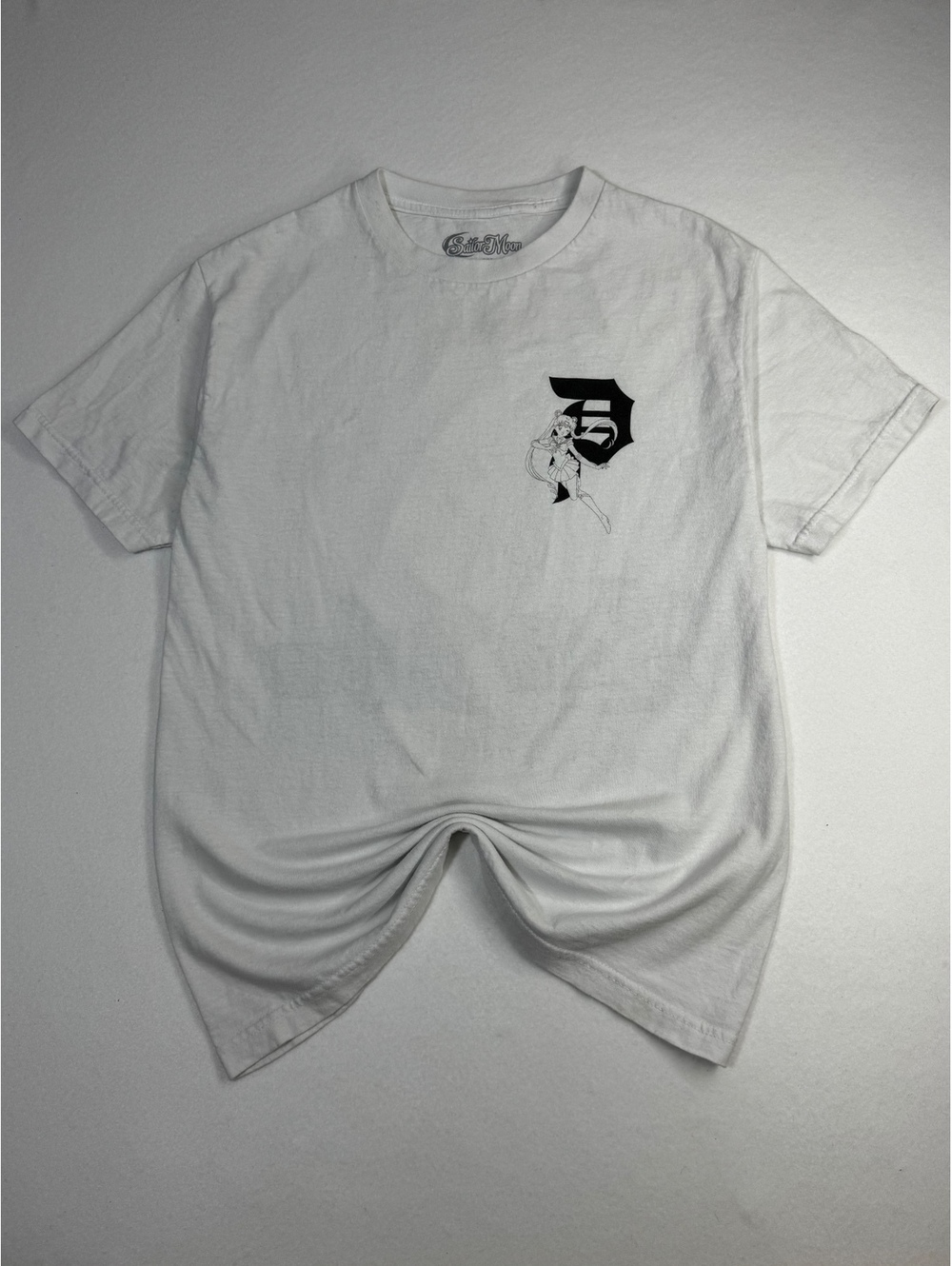 Primitive x Sailor Moon Collab Tee Medium Anime Streetwear Skate White Graphic